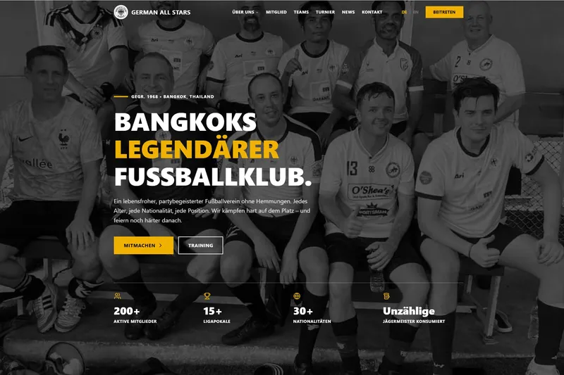 Webseite von gasbkk.com - Klub