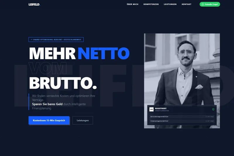 Webseite von leifeld-finanzen.de - Finanzen